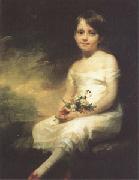 Sir Henry Raeburn A Little Girl Carrying Flowers (mk05) oil